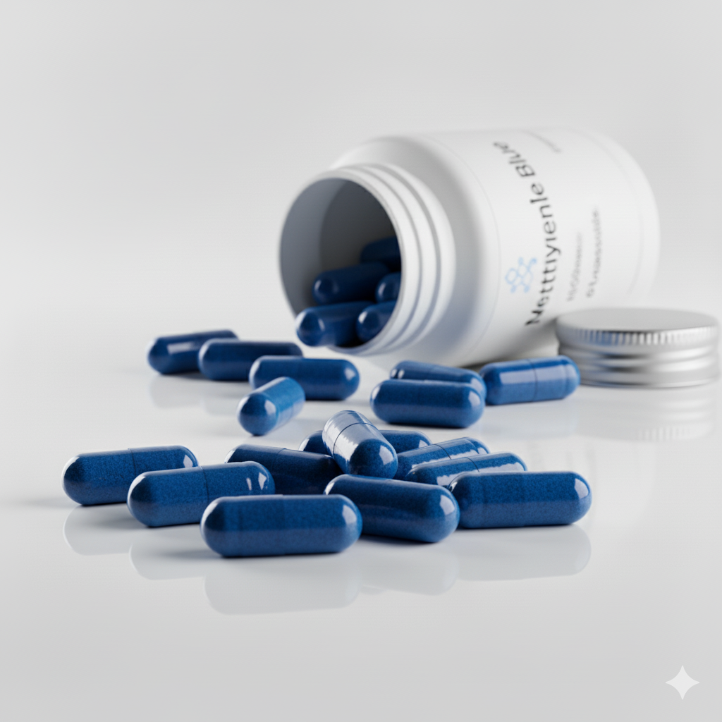 Methylene Blue (10mg x 60 Capsules = 600mg) Methylene Blue (10mg x 60 Capsules = 600mg)