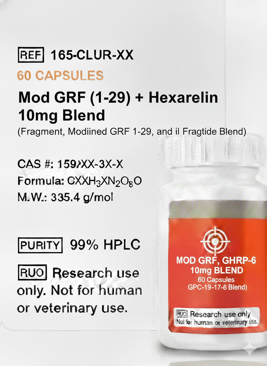 Mod GRF (1-29) + Hexarelin 10mg Blend Mod GRF (1-29) + Hexarelin 10mg Blend